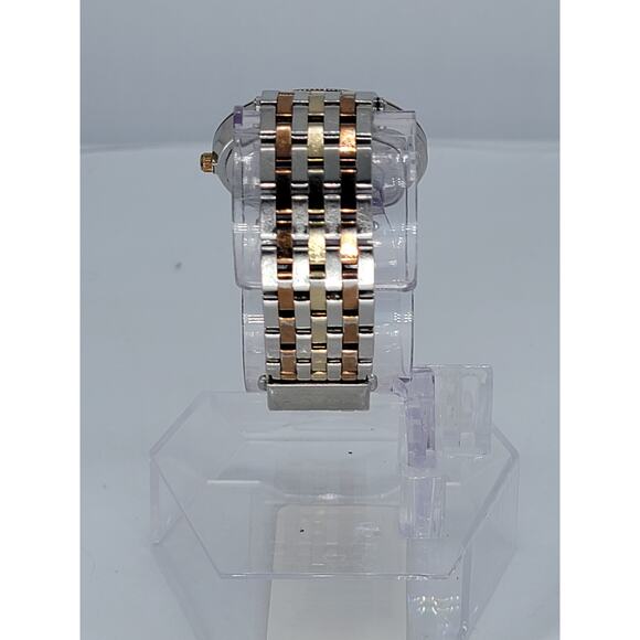 Michael Kors Darci Tri-Tone Steel Crystal Silver Dial Ladies Quartz Watch MK3203 - Picture 4 of 9